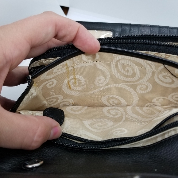 Brighton black croc embossed wallet - Picture 5 of 8